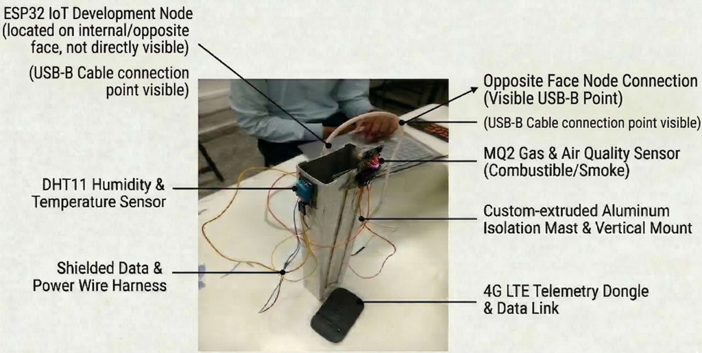 Disaster Management UAV - Sensor Node Setup
